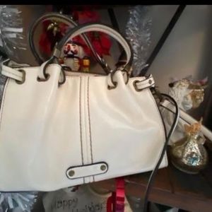 Simply Noelle, cream/winter white, purse with removable shoulder strap